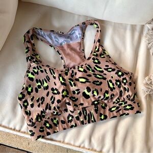 Fabletics Leopard Print Sports Bra